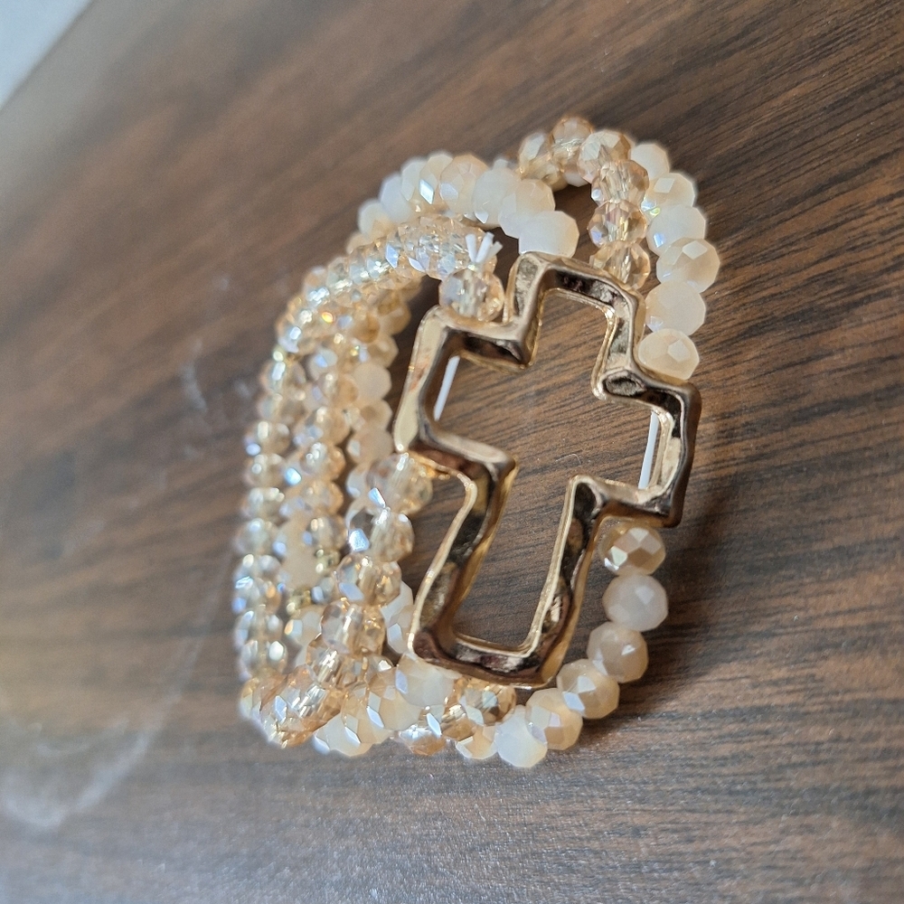 Inspirational bracelet beaded boutique cross bracelet - Picture 6 of 6
